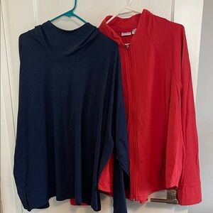 Athleta bundle of 2 tops: Hooded Top & Zip Jacket Duo